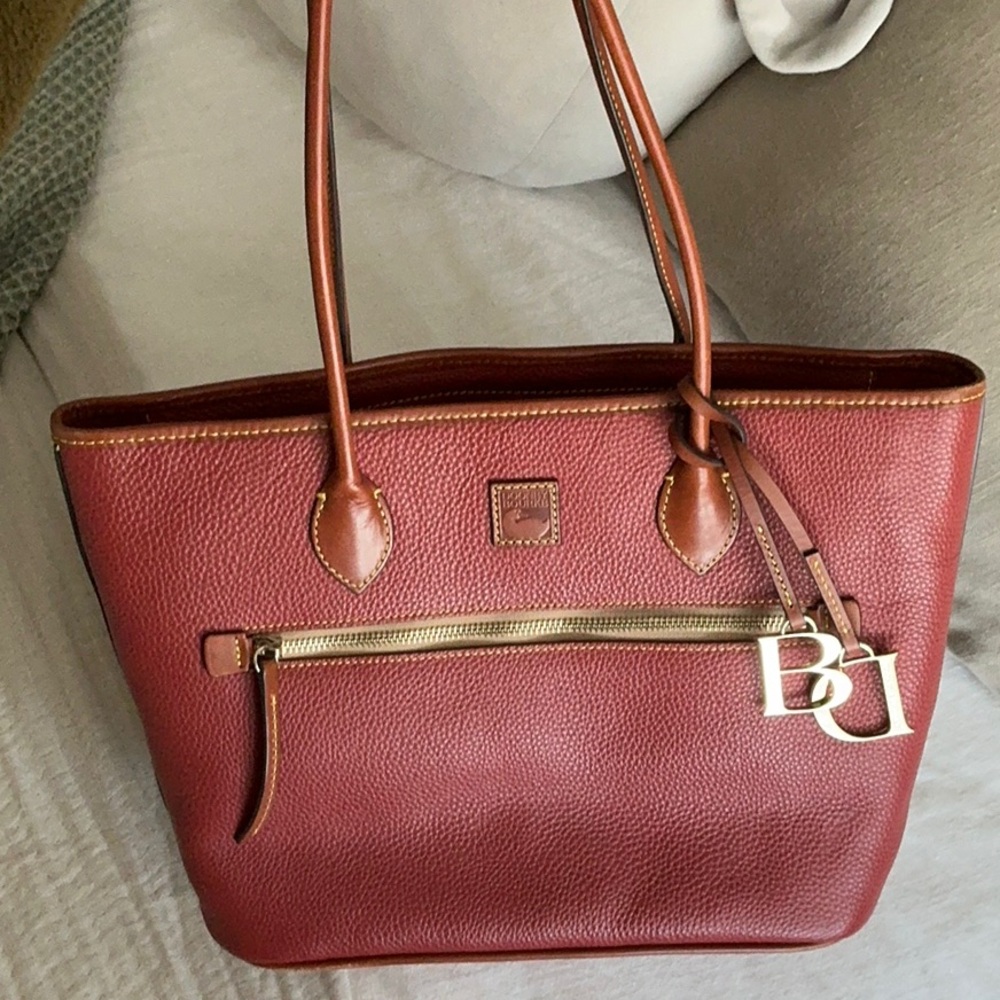 Dooney & Bourke terracotta pebble grain tote